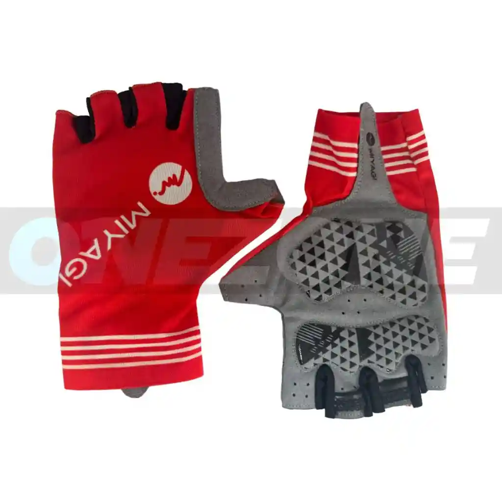 Guantes Ciclismo, Training Miyagi Deportivo-m018719/ Rojo-talla: M