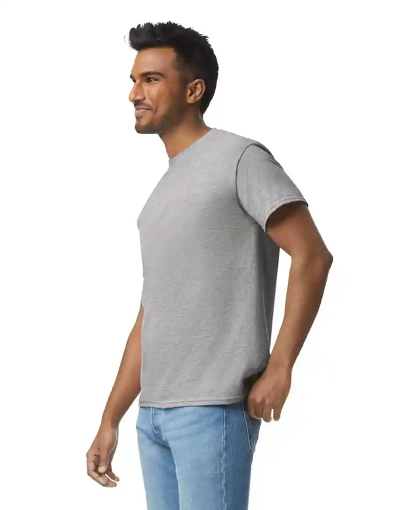 Gildan Camiseta Adulto Gris Jaspe Talla L