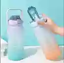Botella De Agua Motivadora 2 Litros Con Marcador De Tiempo