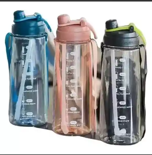 Termo Botella Motivacional Con Agarradera 2lt