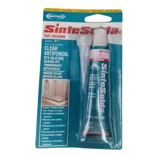 Silicona Transparente 28gr Sinteco