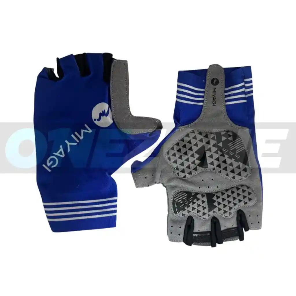 Guantes Ciclismo, Training Miyagi Deportivo-m018719/ Azul-talla: M