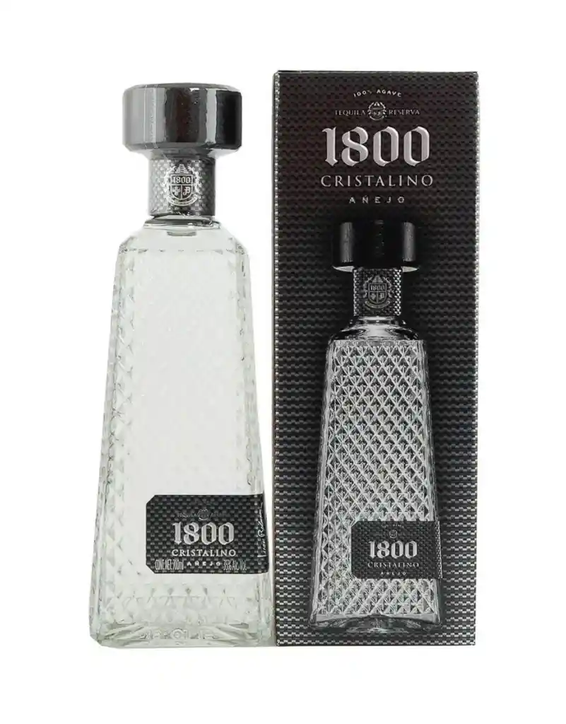 Tequila 1800 Cristalino Añejo Botella 700 Ml