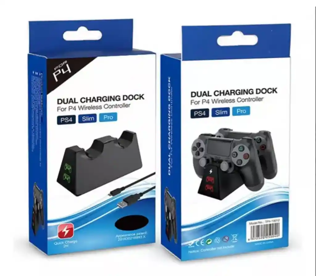 Estación De Carga De Control Dobe Dual Charging Dock Ps4