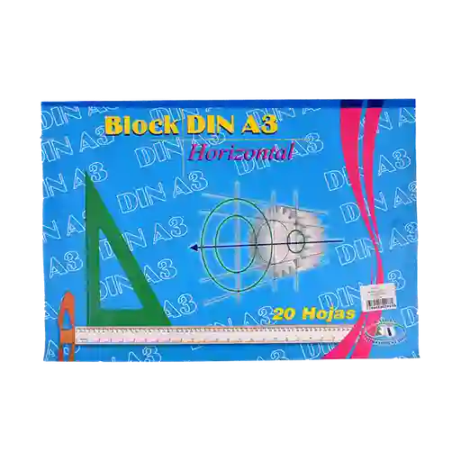 Block Din A3 Horizontal Blanco