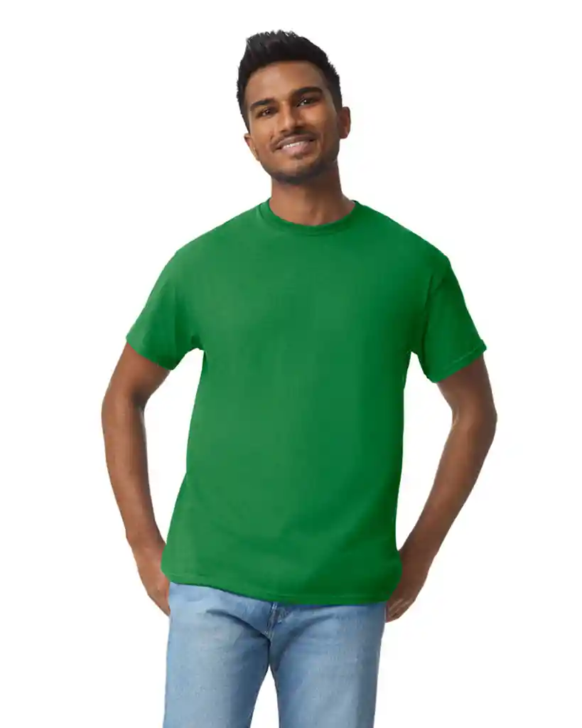 Gildan Camiseta Adulto Verde Césped Talla Xl