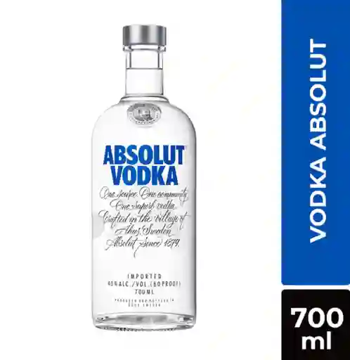 Vodka Absolut Blue Botella