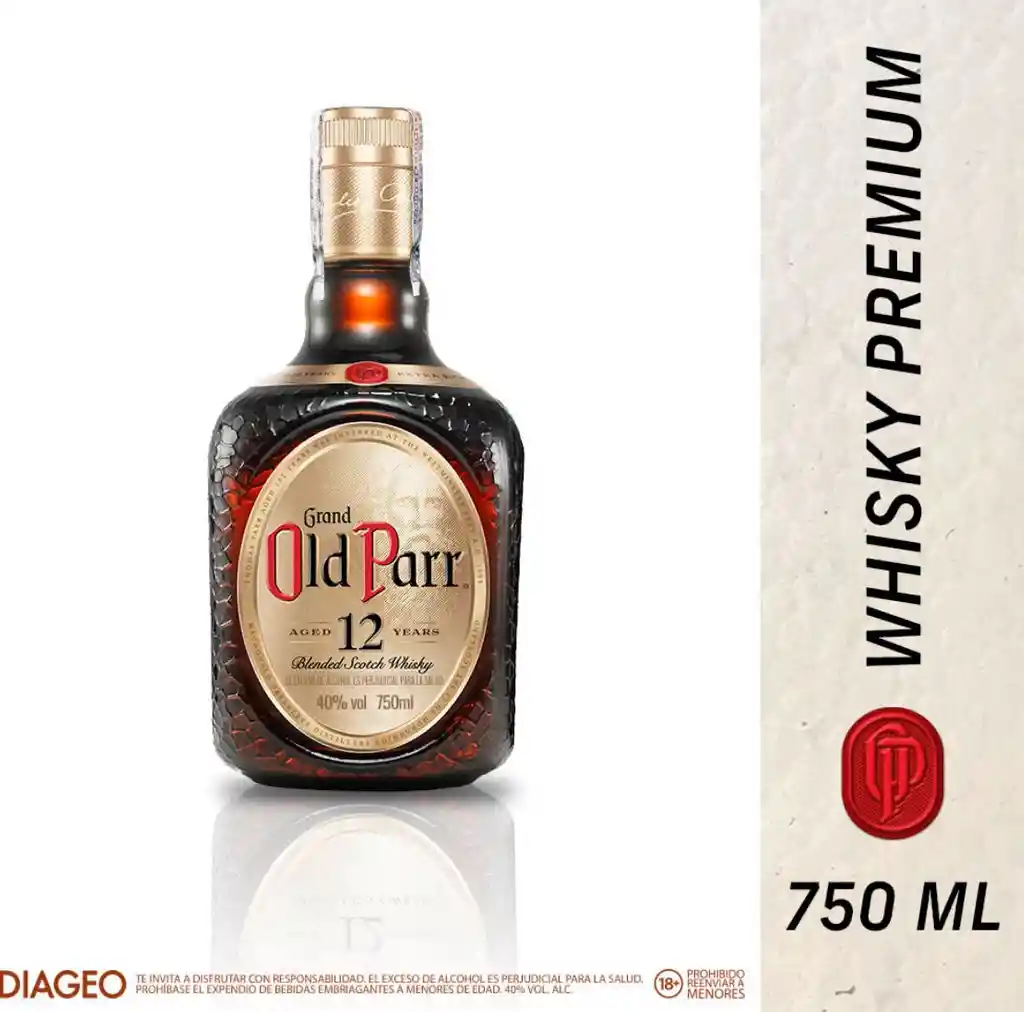 Old Parr Whisky Premium 12 Años