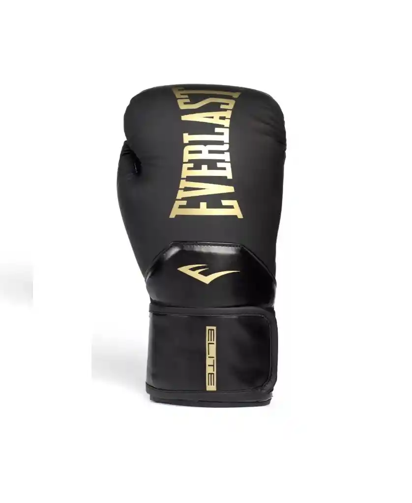 Guantes Boxeo Everlast Elite 14 Onzas Kick Boxing - Negro/dorado