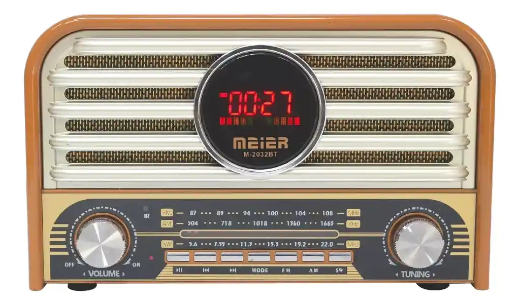 Radio Clasico Am Fm Control Remoto Bluetooth Alta Potencia