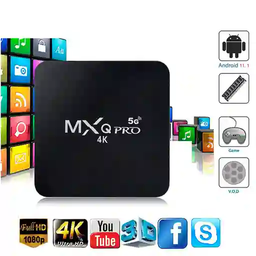 Android Tv Box Multimedia 8gb + 128gb 4k