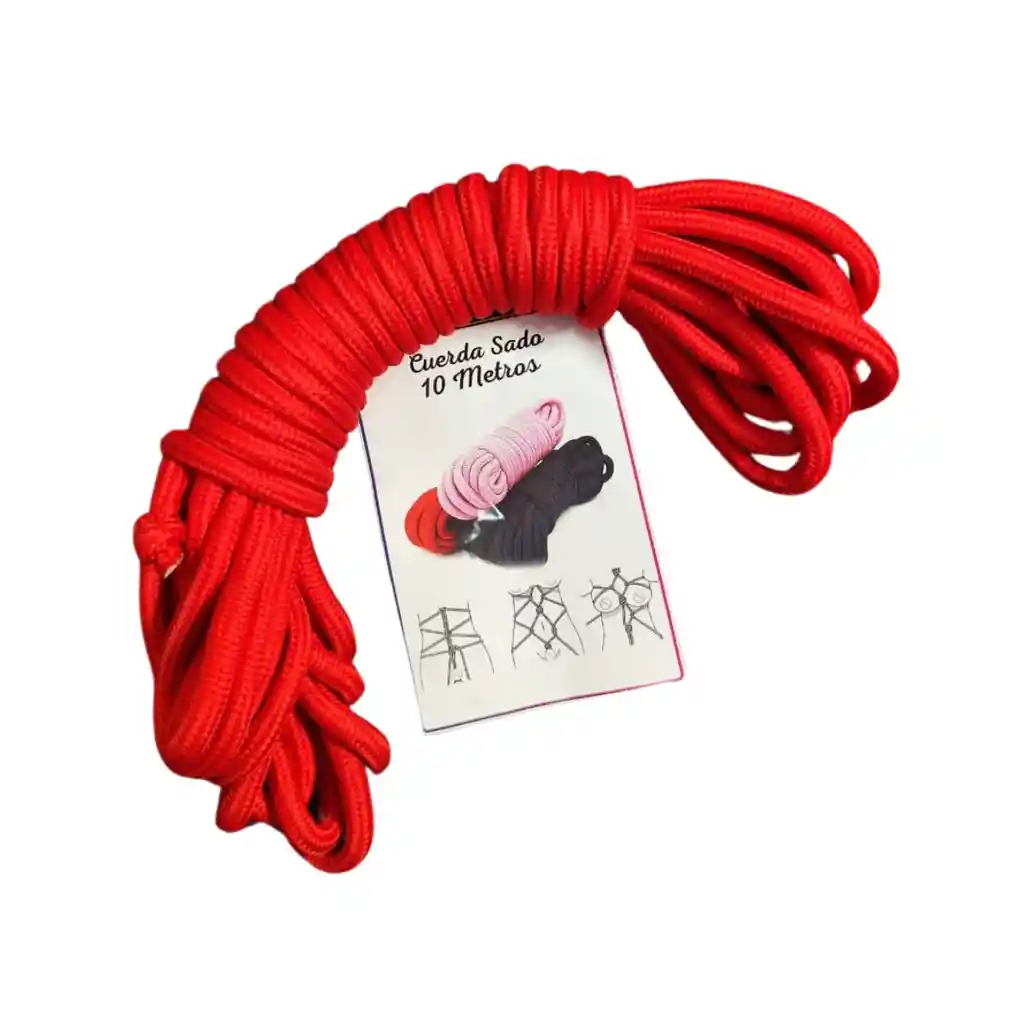 Cuerda Bondage 10 Metros Rojo Sado Bdsm