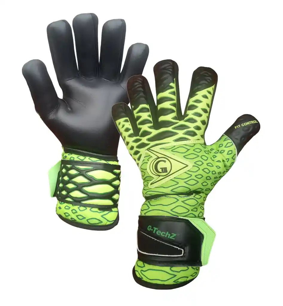 Guantes Portero Para Fútbol Arquero Talla: 9 Antifracturante Extraible - Verde