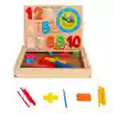 Juego Tablero Didactico Madera Multifuncional Conteo Reloj