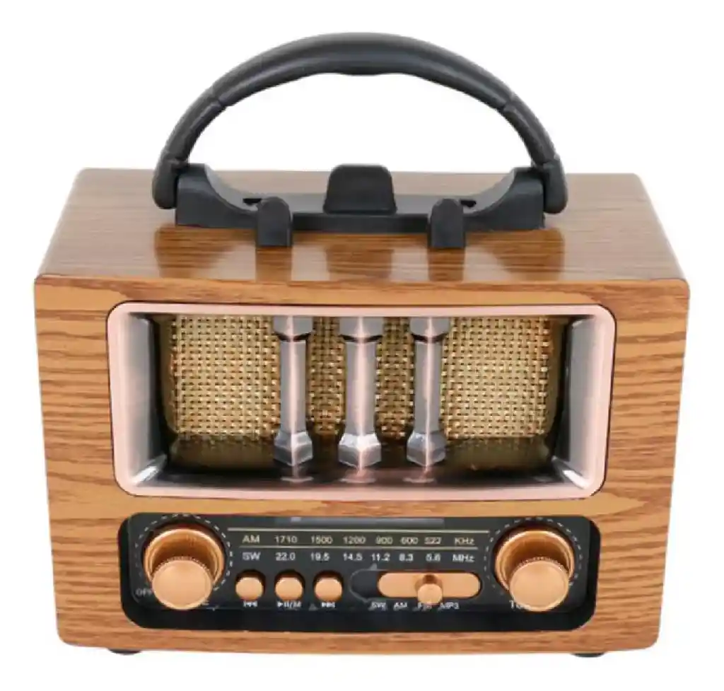 Radio Portable Recargable Retro Am Fm Tws Bluetooth Nns