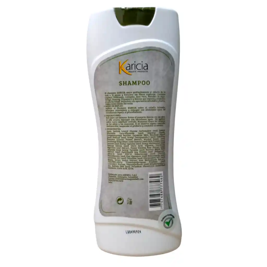 Shampoo Hombre Crecimiento Y Anti Caida Capixyl Y Biotina "karicia"