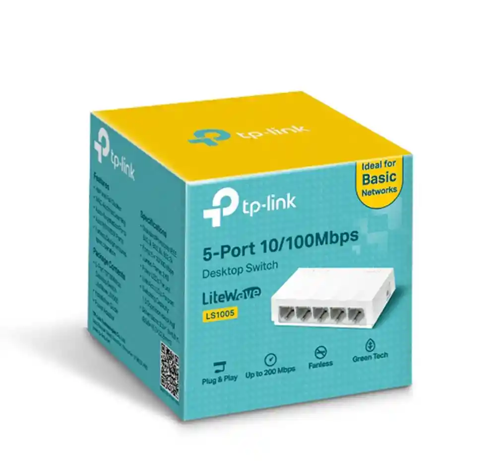 Switch Tp Link 5 Puertos 10/100 Mbps