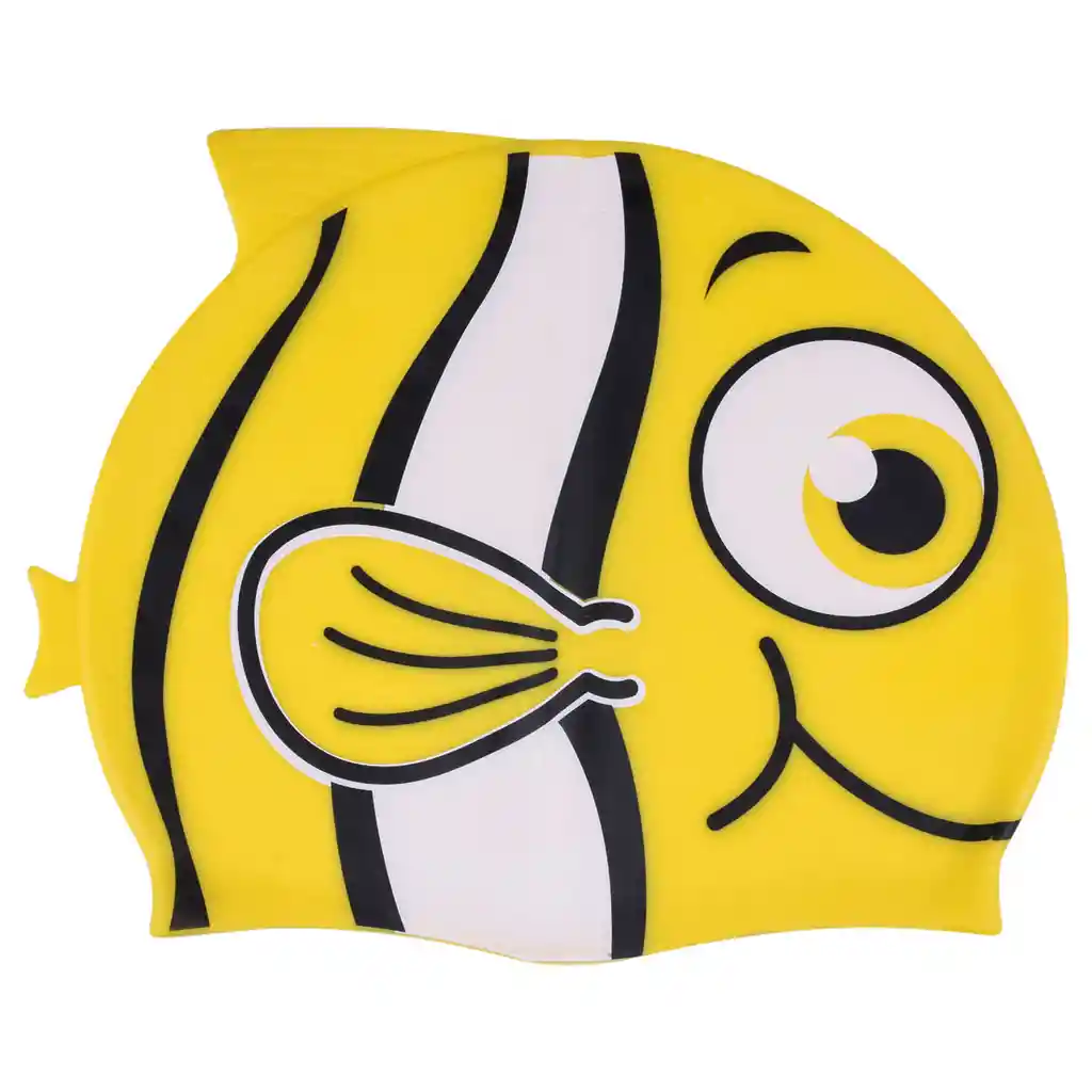 Gorro Natación Silicona Para Niña / Niño - Amarillo Pez