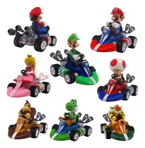 Carro Impulso Mario Kart Juguete Super Mario Bros