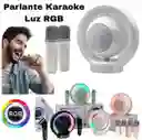 Parlante Karaoke Luz Rgb 2 Micrófonos Inalámbricos - Bluetooth