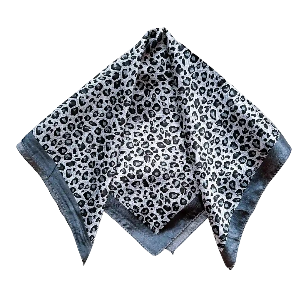 Pañoleta 50 Cm - Animal Print Gris