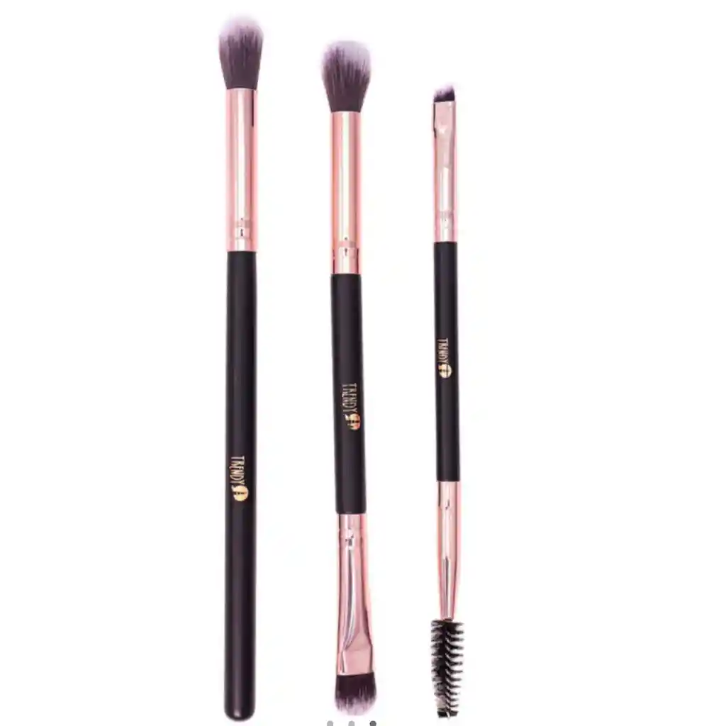 Kit De Brochas Ojos Trendy X3 Bt06