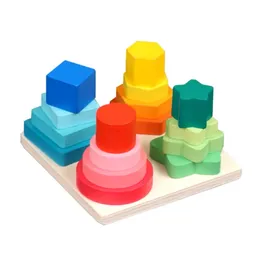 Juego Columnas Figuras Geometricas Encastre Desarrollo Niño