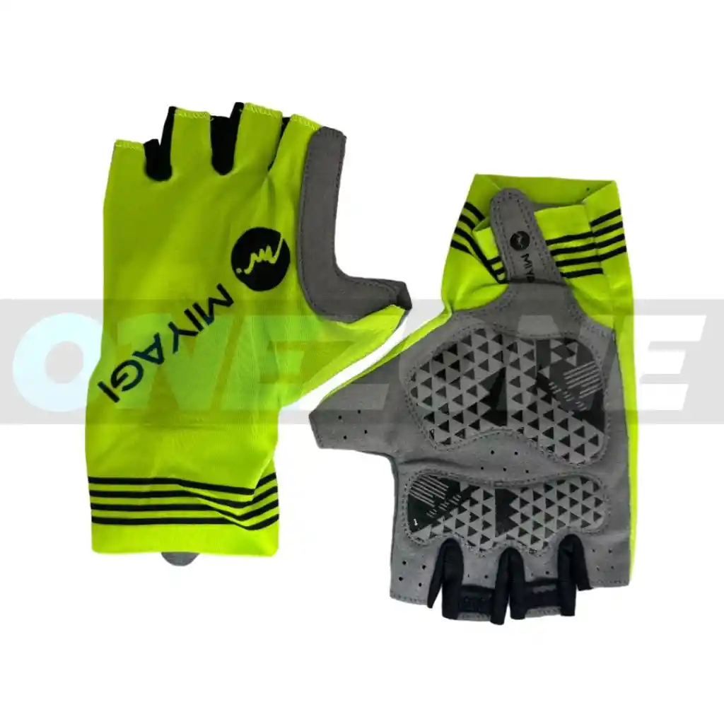 Guantes Ciclismo, Training Miyagi Deportivo-m018719/ Neón-talla: S