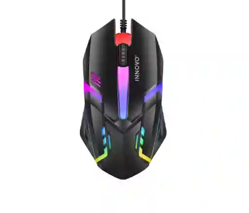 Mouse Usb Para Pc Rgb Universal Ergonómico Mikuso Gamer