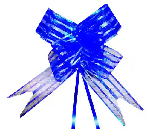 Moño Lazo Para Regalo Azul 75 Cm