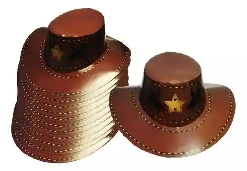 Sombrero Vaquero Carton X 12unds