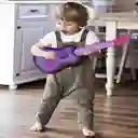 Guitarra Para Niña Juguete Luces + Sonido Regalo + Baterias