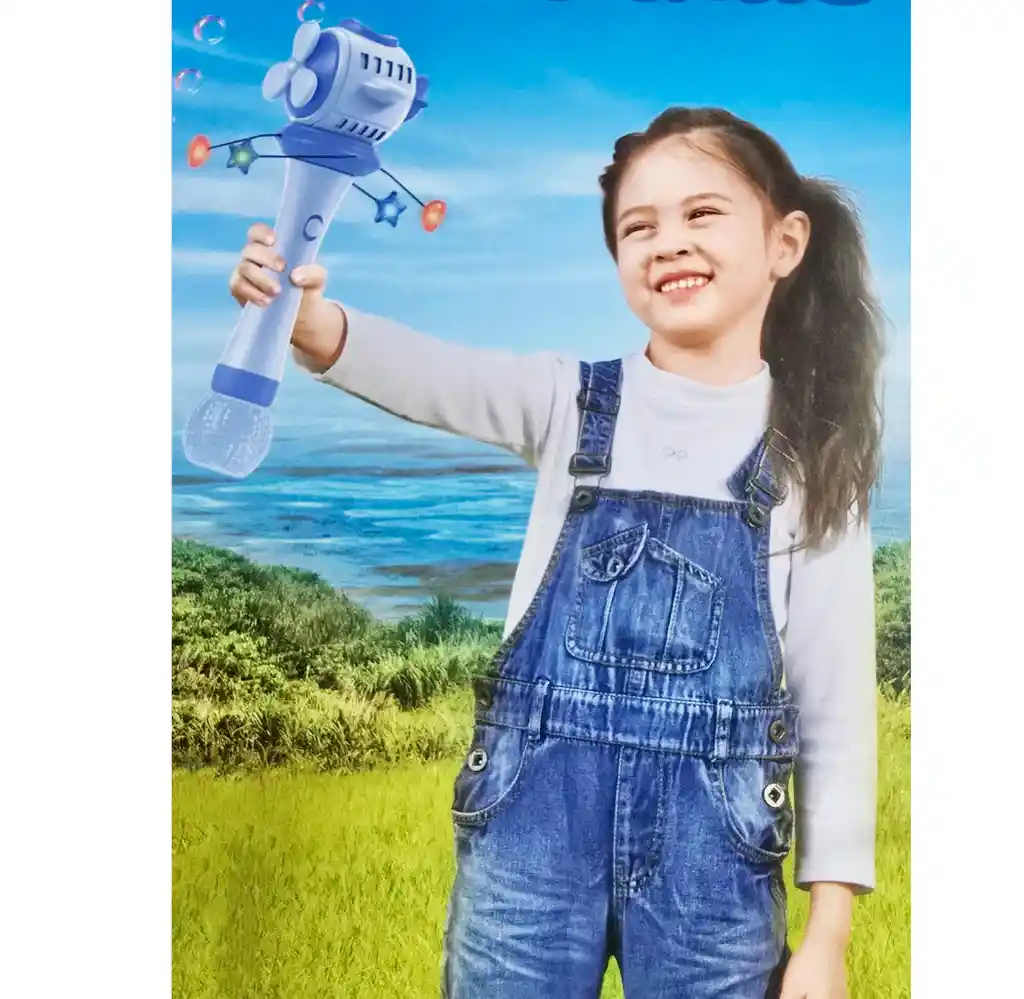 Varita Burbujero Automático Juguete Niños Luces Sonidos