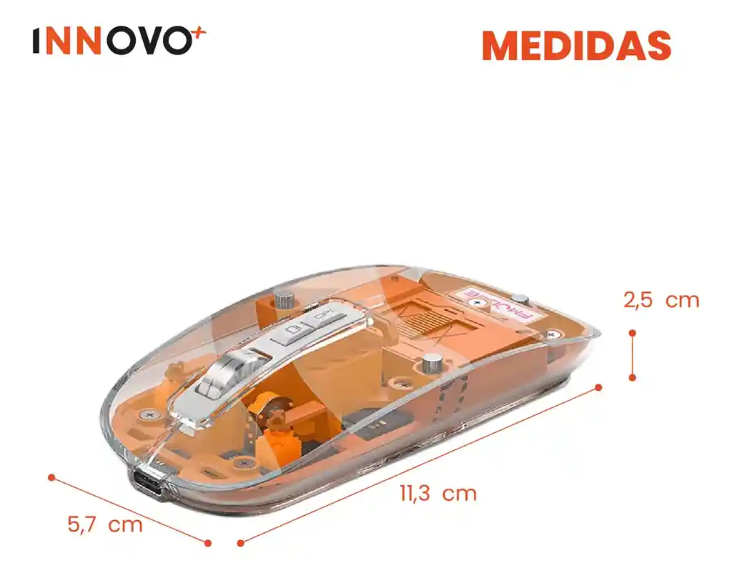 Mouse Para Pc Multi Conexión Bluetooth Receptor Usb