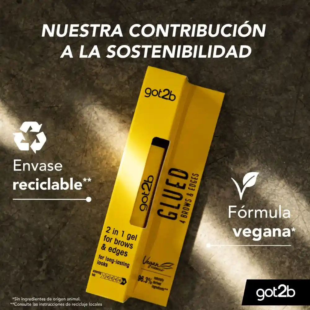 Gel Para Cejas Y Bordes Del Cabello Glued Got2b 16ml