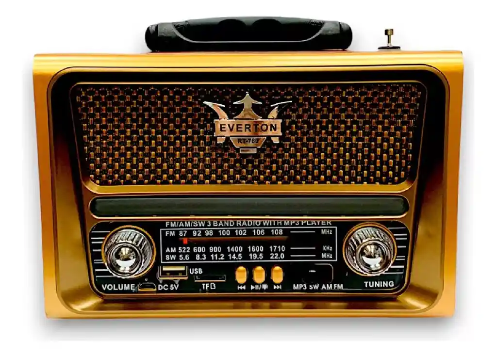 Radio Antiguo Am Fm Clasico Bluetooth Bateria Recargable