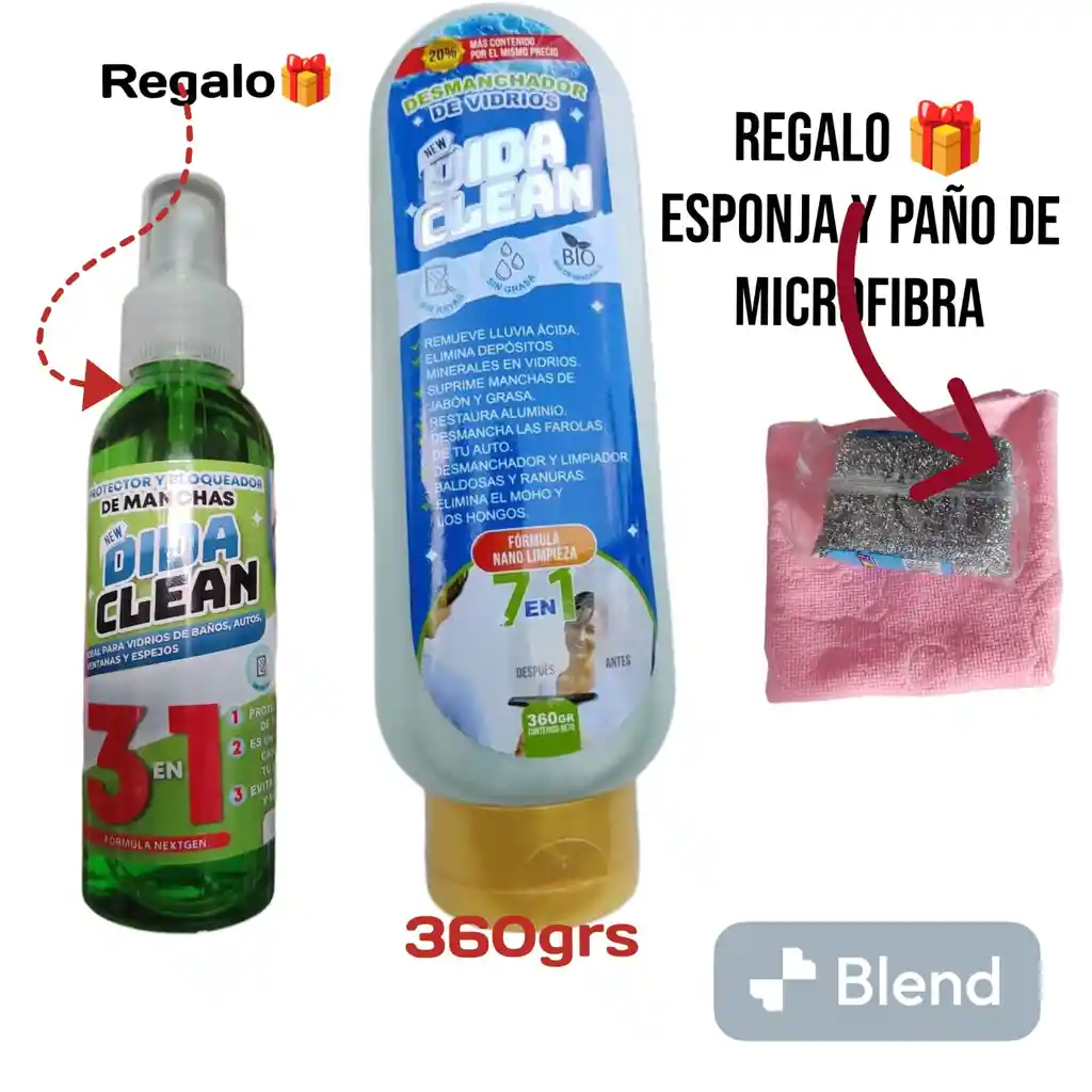 Desmanchador De Vidrios Dida Clean