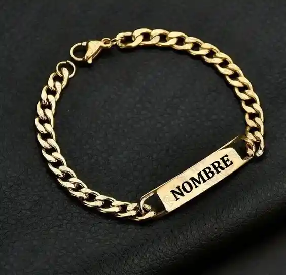 Pulsera Personalizada Esclava Dorada