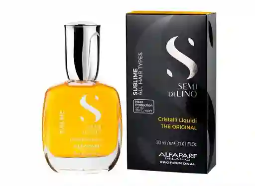 Alfaparf Milano Professional Semi Di Lino Sublime Cristalli Aceite Capilar Líquido Termoprotector 30 Ml