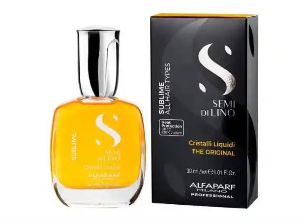 Alfaparf Milano Professional Semi Di Lino Sublime Cristalli Aceite Capilar Líquido Termoprotector 30 Ml