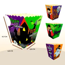 Cajitas Crispeteras Halloween X 12unds