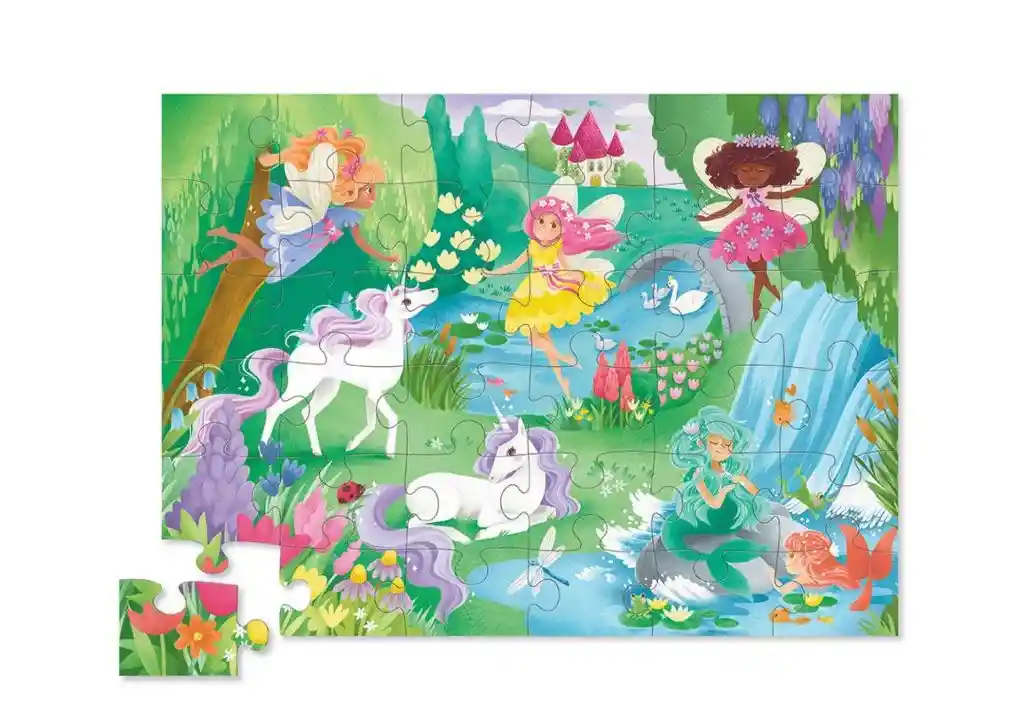 Rompecabezas 60 Piezas Amigos Mágicos De Fantasía Para Niños