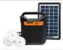 Kit Panel Solar Radio Bt Portatil + 3 Bombillos + Batería Tyn-395bt