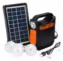 Kit Panel Solar Radio Bt Portatil + 3 Bombillos + Batería Tyn-395bt