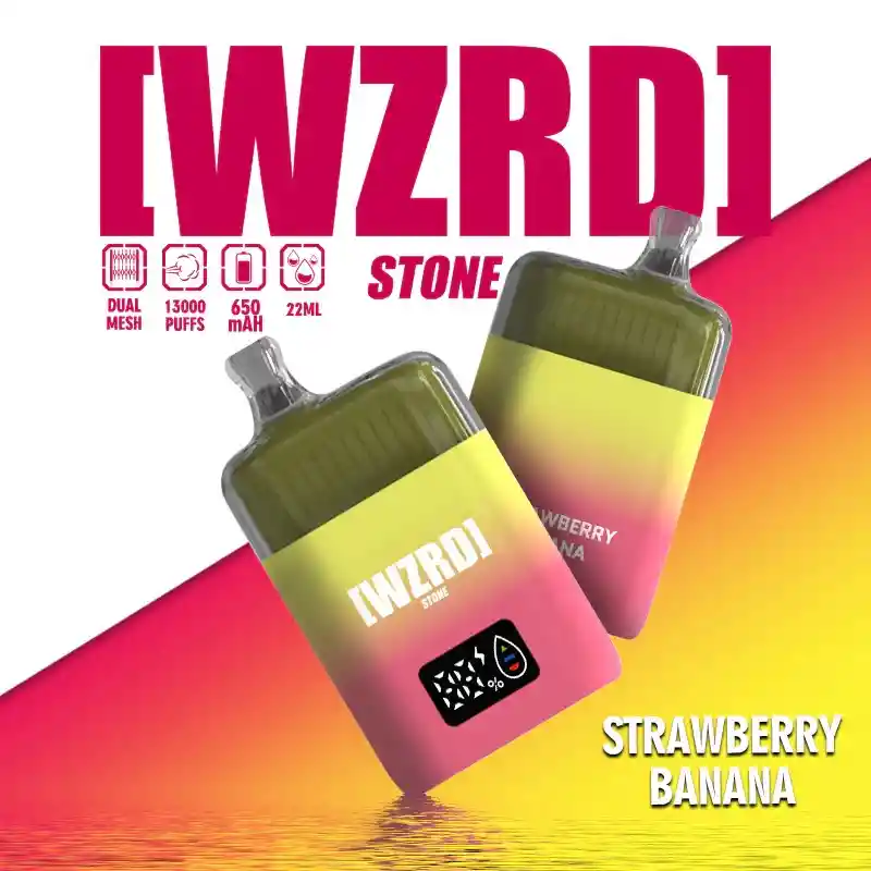 Wzrd Stone Strawberry Banana 13k Puff – Desechable