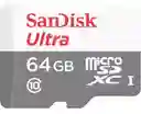 Micro Sd 64gb Clase 10 Sandiks Sdxc Hasta 80mb/s