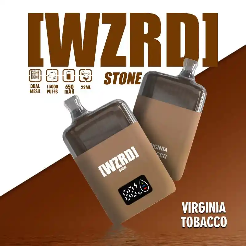 Wzrd Stone Virginia Tobacco 13k Puff – Desechable