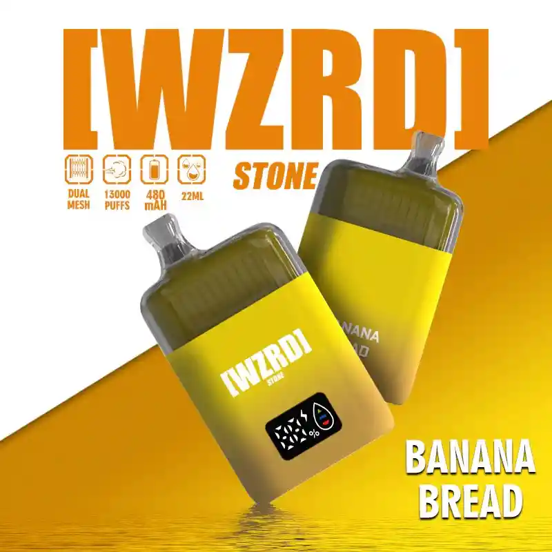 Wzrd Stone Banana Bread 13k Puff – Desechable