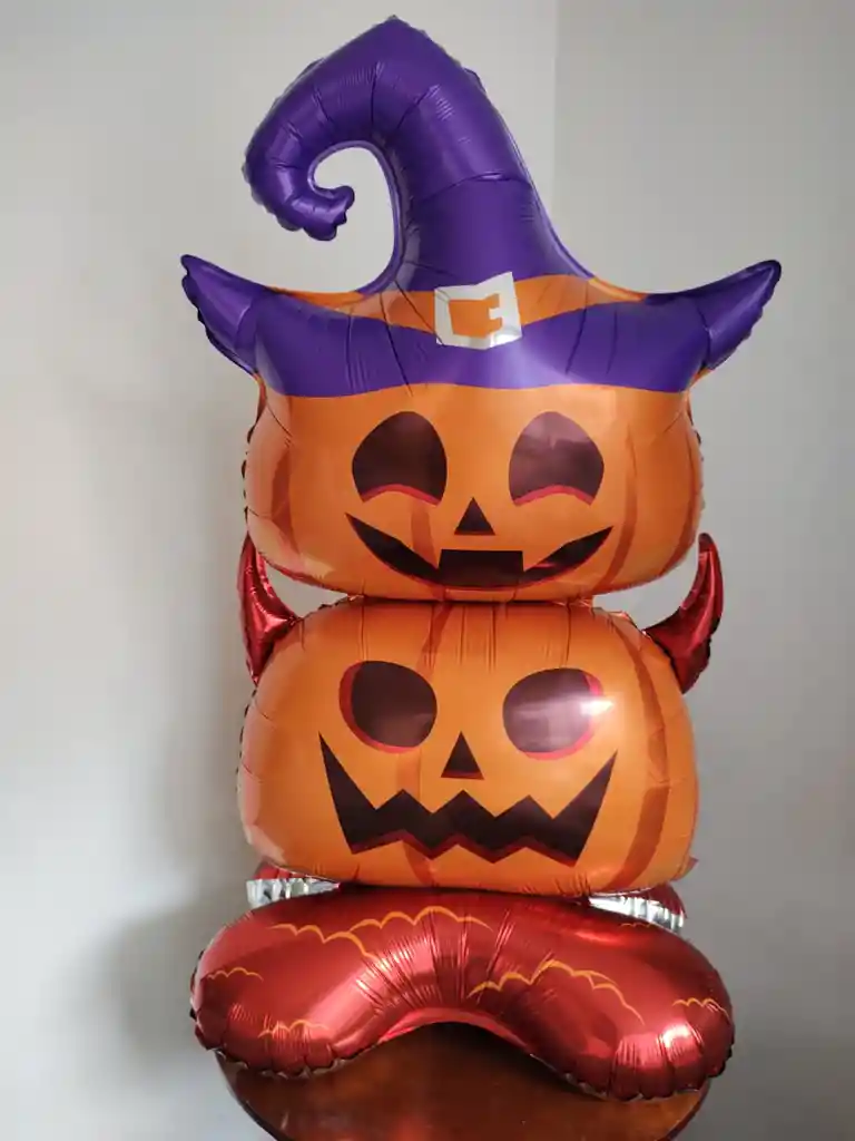 Globo Metalizado Calabaza Halloween Sin Inflar