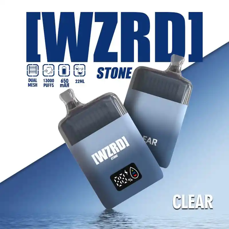 Wzrd Stone Clear 13k Puff – Desechable